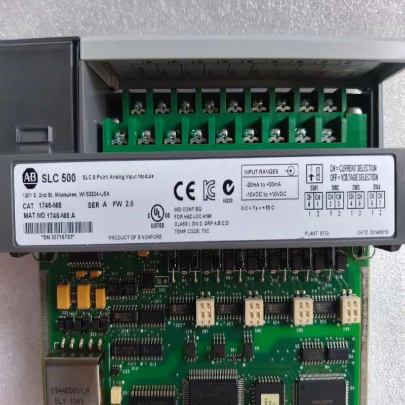 Allen-Bradley 1746-NI8 SLC 500 8-Point Analog Input Module | Voltage/Current Selectable | PLC I/O Card thumbnail 5
